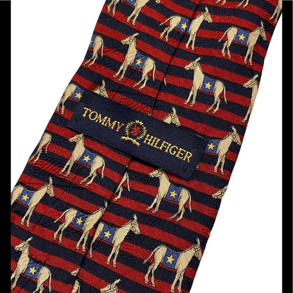 Tommy Hilfiger Donkey Striped Tie - Picture 3 of 4